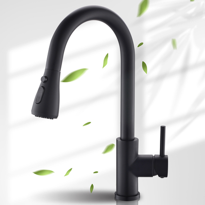 Kicimpro Black Kitchen Faucets with Pull Down Sprayer, Kitchen Sink Faucet with Pull Out Sprayer...