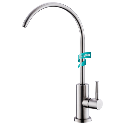 Water Filter Faucet, Kicimpro Drinking Water Faucet Fits Most Reverse Osmosis and Water Filtration System for Kitchen Bar Sink in Non-Air Gap SUS304 Stainless Steel Modern Brushed Nickel Lead-Free